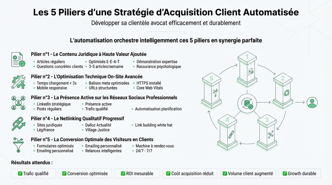 5 Piliers Stratégie Acquisition Automatisée