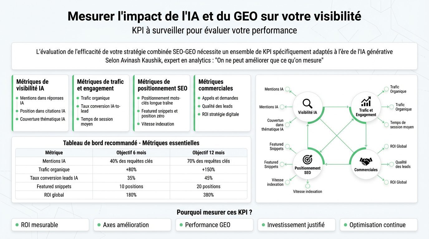 KPI IA et GEO Mesurer Impact