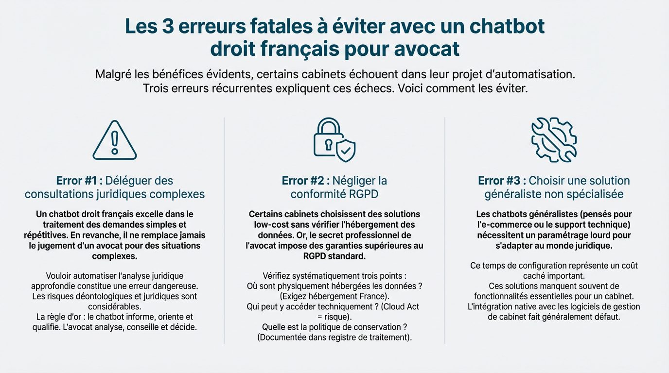 3 Erreurs Fatales Chatbot Droit Français