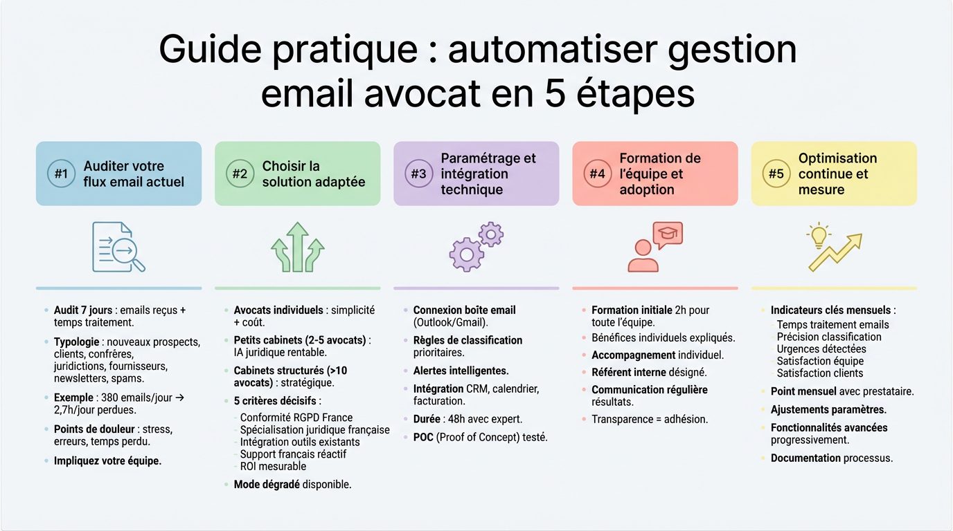 Automatiser Gestion Email Avocat 5 Étapes