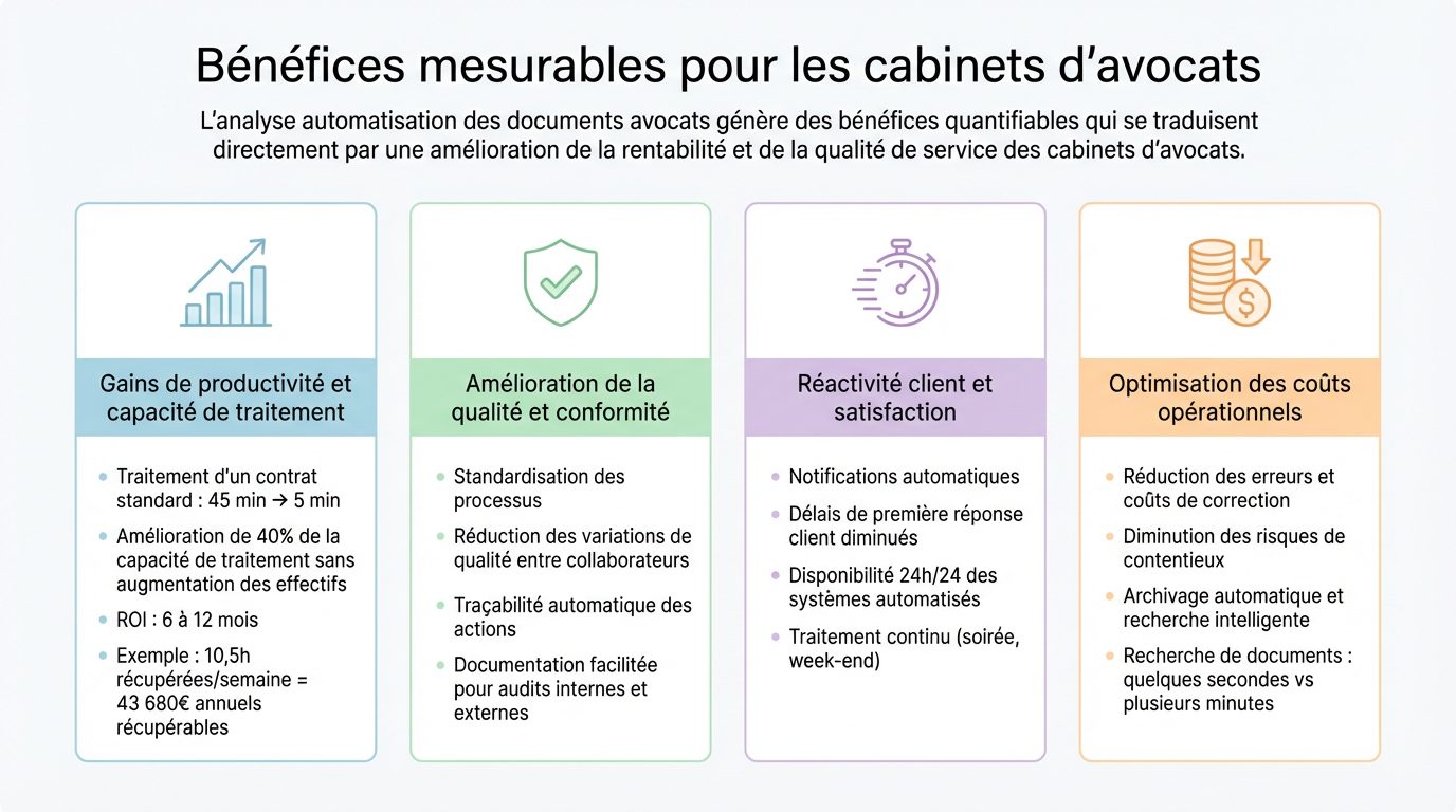 Bénéfices Mesurables Cabinets Avocats