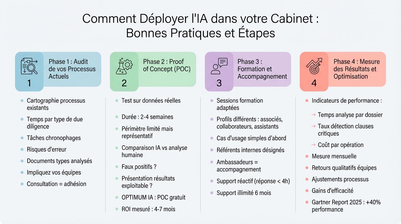 Déployer IA Cabinet Bonnes Pratiques