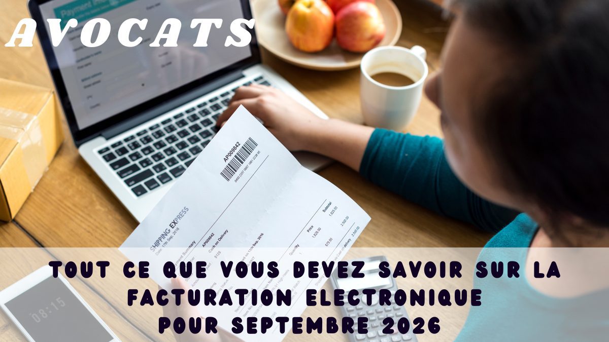 Obligation avocta facture electronique 2026