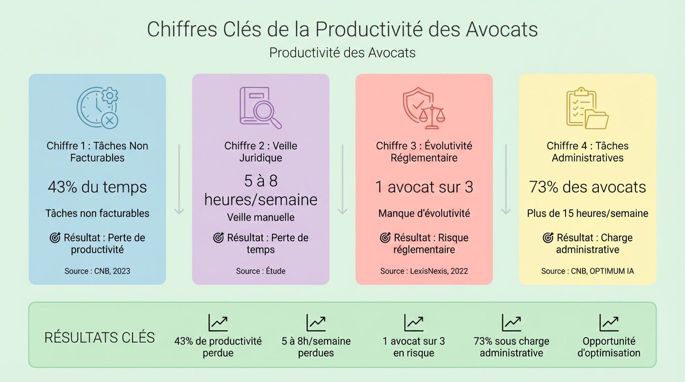 Chiffres Clés de la Productivité des Avocats