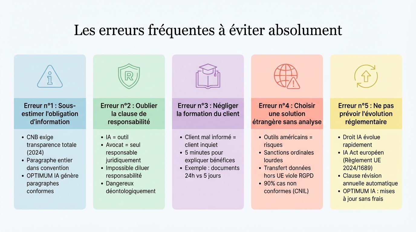 Erreurs Fréquentes à Éviter
